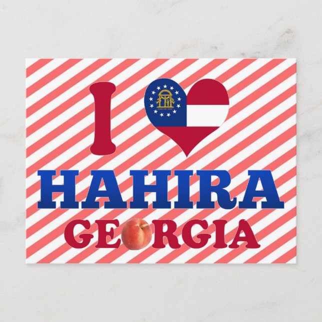 I Love Hahira, Georgia Postcard (Front)