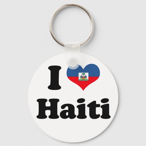 I LOVE HAITI 2 KEYCHAIN