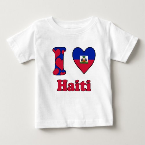 I love Haiti Baby T_Shirt