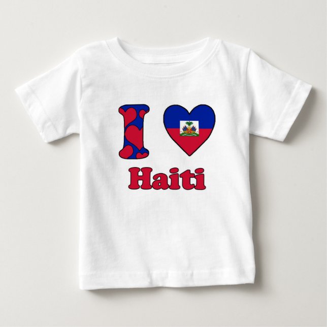 I love Haiti Baby T-Shirt (Front)