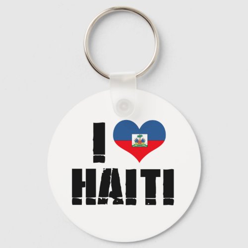 I LOVE HAITI KEYCHAIN