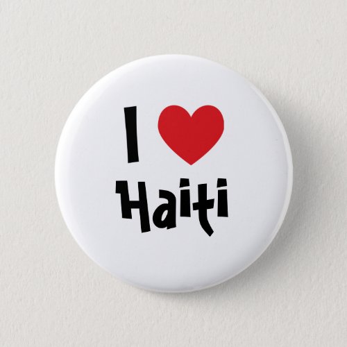 I Love Haiti Pinback Button