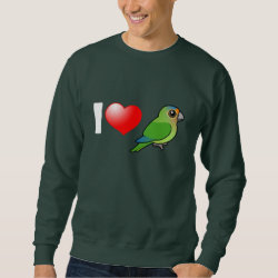 I Love Half Moon Conures Men's Basic Sweatshirt