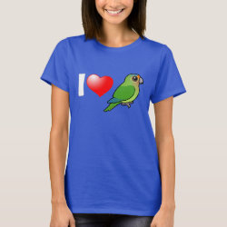 I Love Half Moon Conures Women's Basic T-Shirt