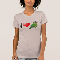 I Love Half Moon Conures Women's American Apparel Fine Jersey Short Sleeve T-Shirt