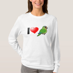 I Love Half Moon Conures Women's Basic Long Sleeve T-Shirt