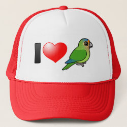 I Love Half Moon Conures Trucker Hat