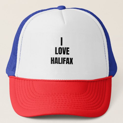 I LOVE HALIFAX TRUCKER HAT