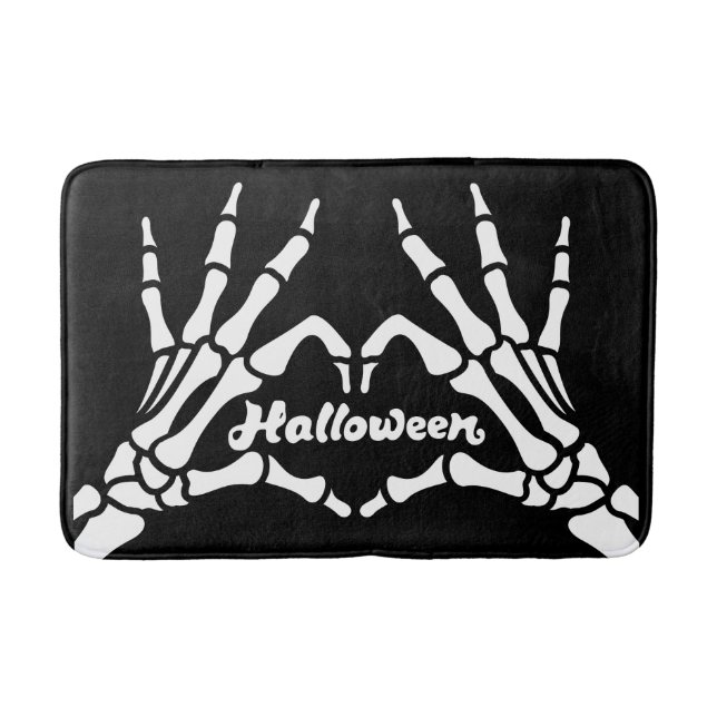 I Love Halloween Bath Mat (Front)