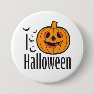 I LOVE HALLOWEEN button