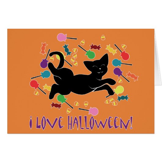I Love Halloween! Cards (Front Horizontal)