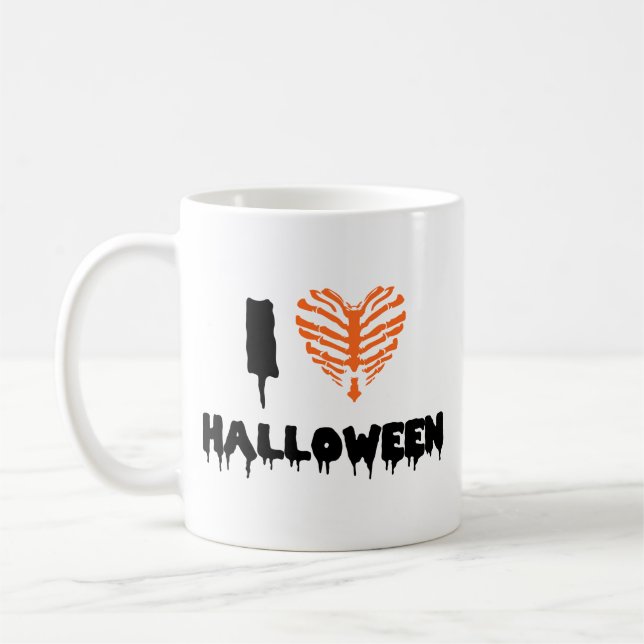 I Love Halloween Coffee Mug (Left)