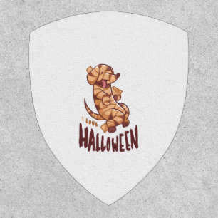 I Love Halloween - Dog Mummy Patch