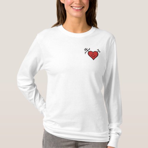 I Love Ham Radio Embroidered Shirt