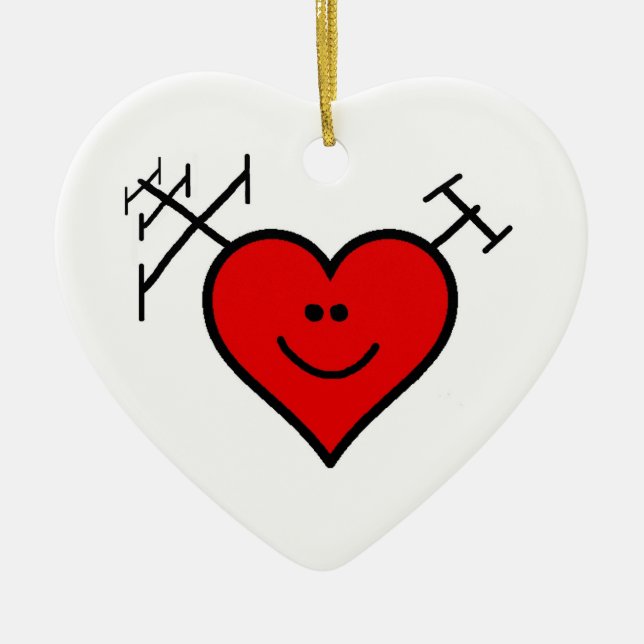 I Love Ham Radio Ornament by Brownielocks (Front)