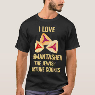 I Love Hamantashen Jewish Fortune Cookie Purim Co T-Shirt