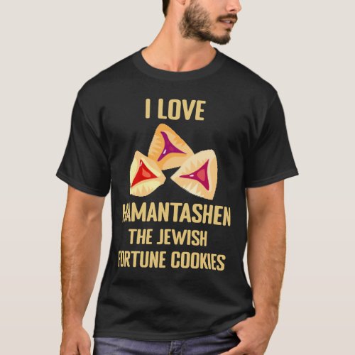 I Love Hamantashen Jewish Fortune Cookie  Purim Co T_Shirt