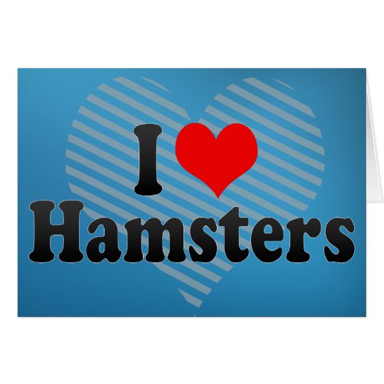 I Love Hamsters Card