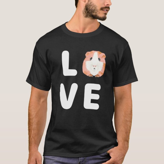 I Love Hamsters Cute Pet Kid Children Hammy Guinea T-Shirt (Front)