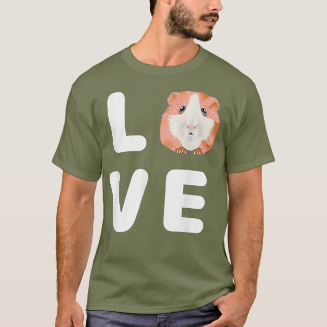 I Love Hamsters Cute Pet Kid Children Hammy Pig T-Shirt (Front)
