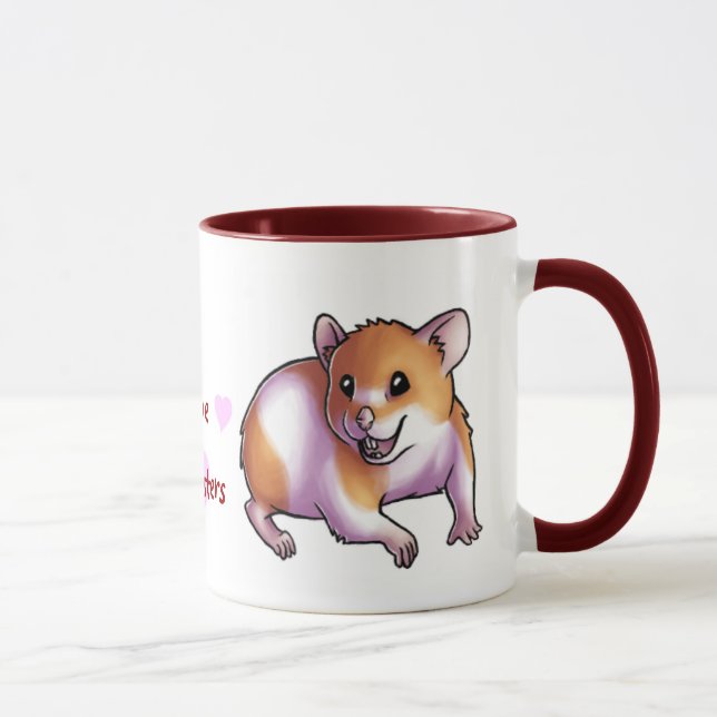 I Love Hamsters Mug (Right)