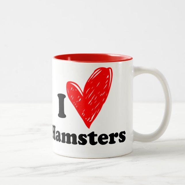 I love Hamsters Two-Tone Coffee Mug (Right)