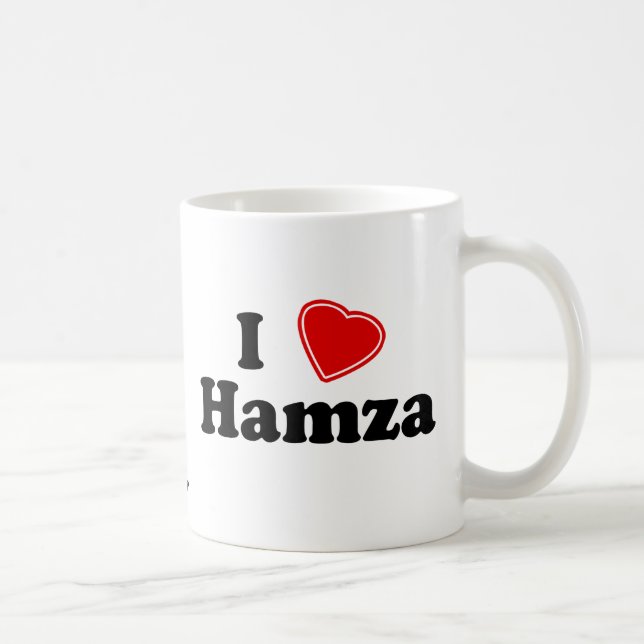 I Love Hamza Coffee Mug (Right)