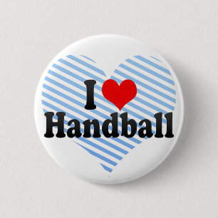 I Love Handball Button