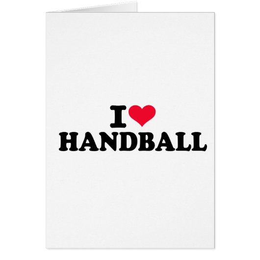 I love Handball Cards (Front)