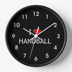 I Love Handball Clock