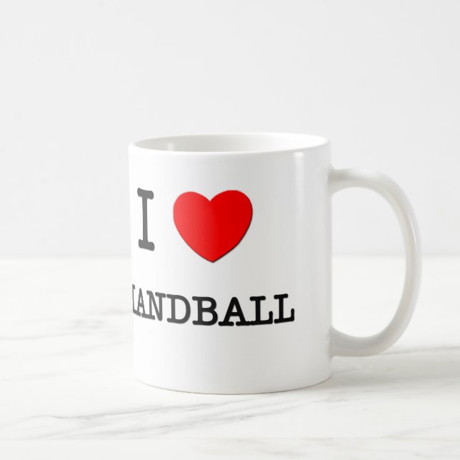 I Love Handball Coffee Mug (Right)
