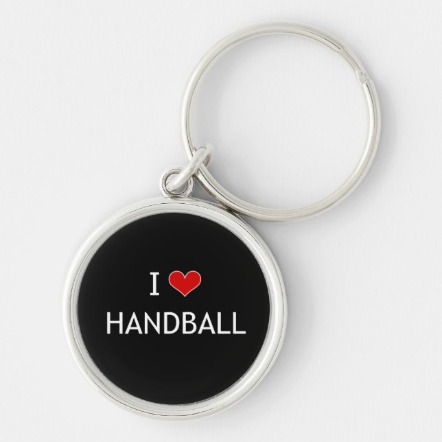 I Love Handball Keychain (Front)