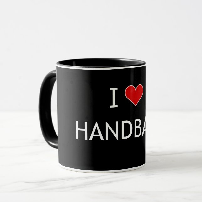 I Love Handball Mug (Front Left)