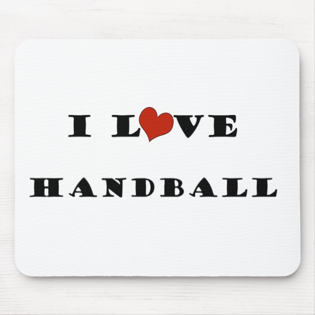 I Love Handball.png Mouse Pad (Front)