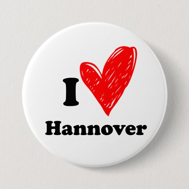 I love Hannover Button (Front)