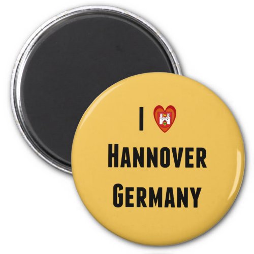 I Love Hannover Germany Magnet