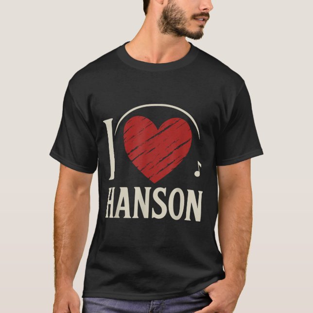 I Love Hanson County I Heart Hanson  T-Shirt (Front)