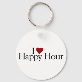 I Love Happy Hour Keychain