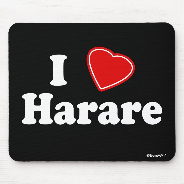 I Love Harare Mouse Pad
