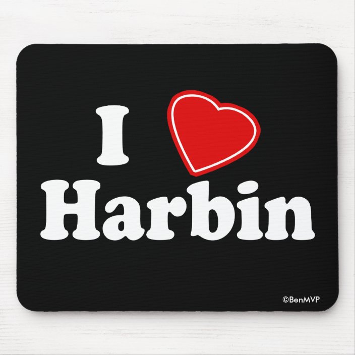 I Love Harbin Mousepad