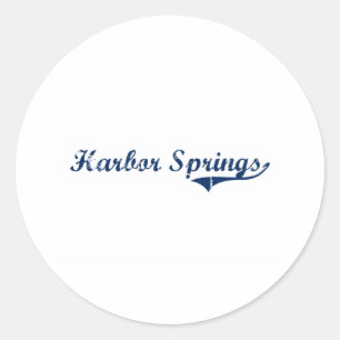 I Love Harbor Springs Michigan Classic Round Sticker