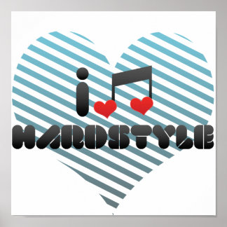 I Love Hardstyle Poster