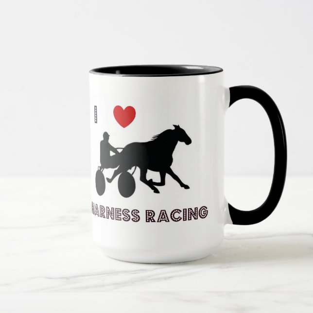 I Love Harness Racing Mug (Right)
