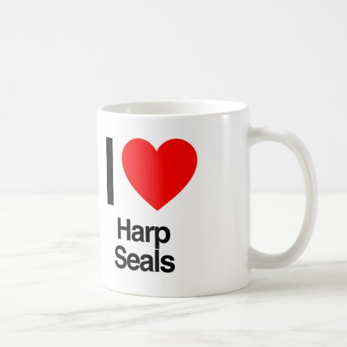 i love harp seals coffee mug