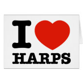 I Love harps (Front Horizontal)