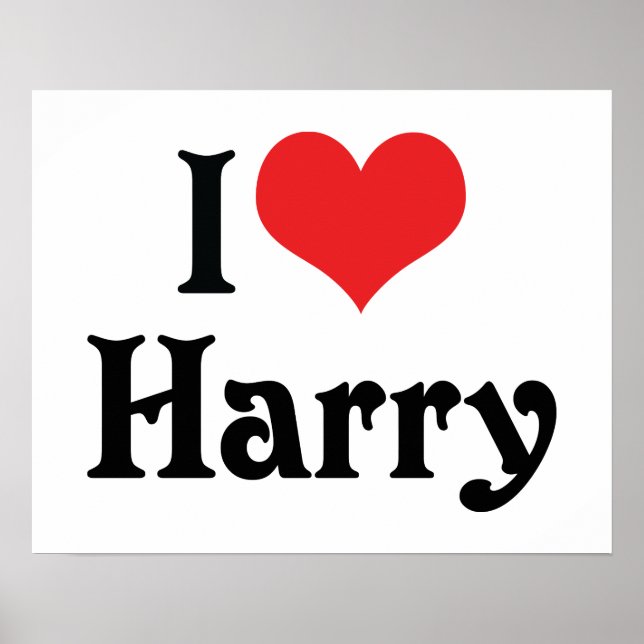 I Love Harry Poster (Front)