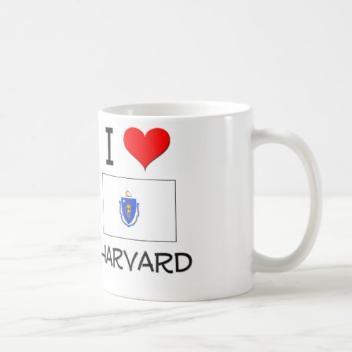 I Love Harvard Massachusetts Coffee Mug