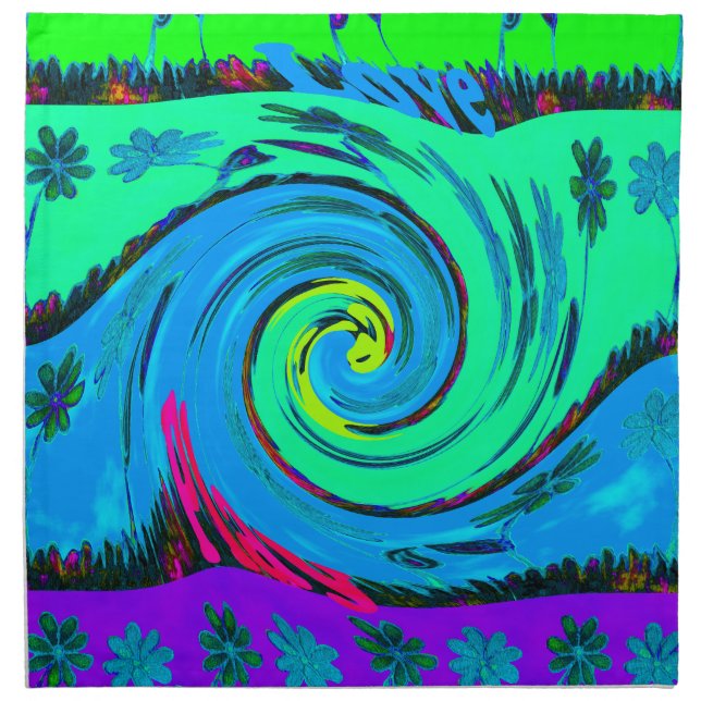 I Love Hawai.png Cloth Napkin (Front)