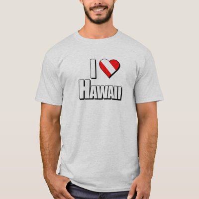 I Love Hawaii Diving T-Shirt