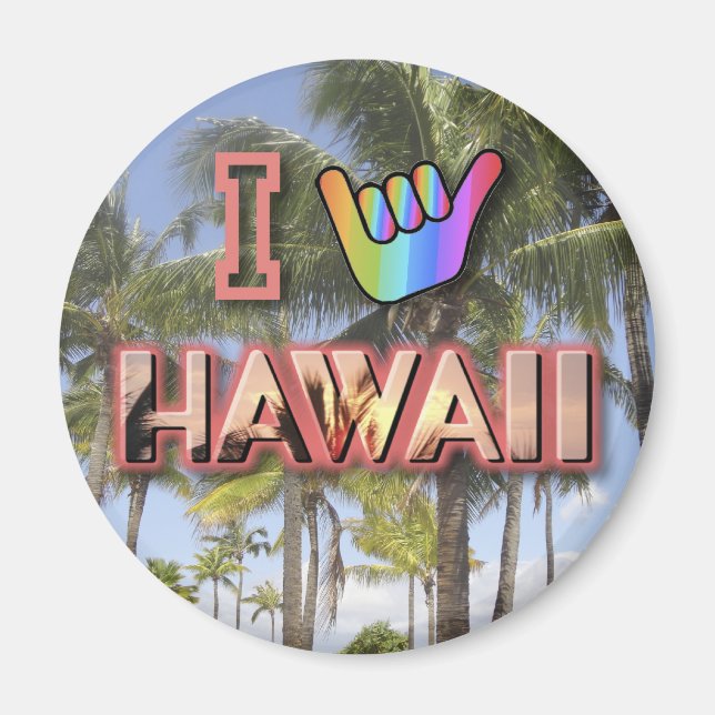 I Love Hawaii Magnet (Front)